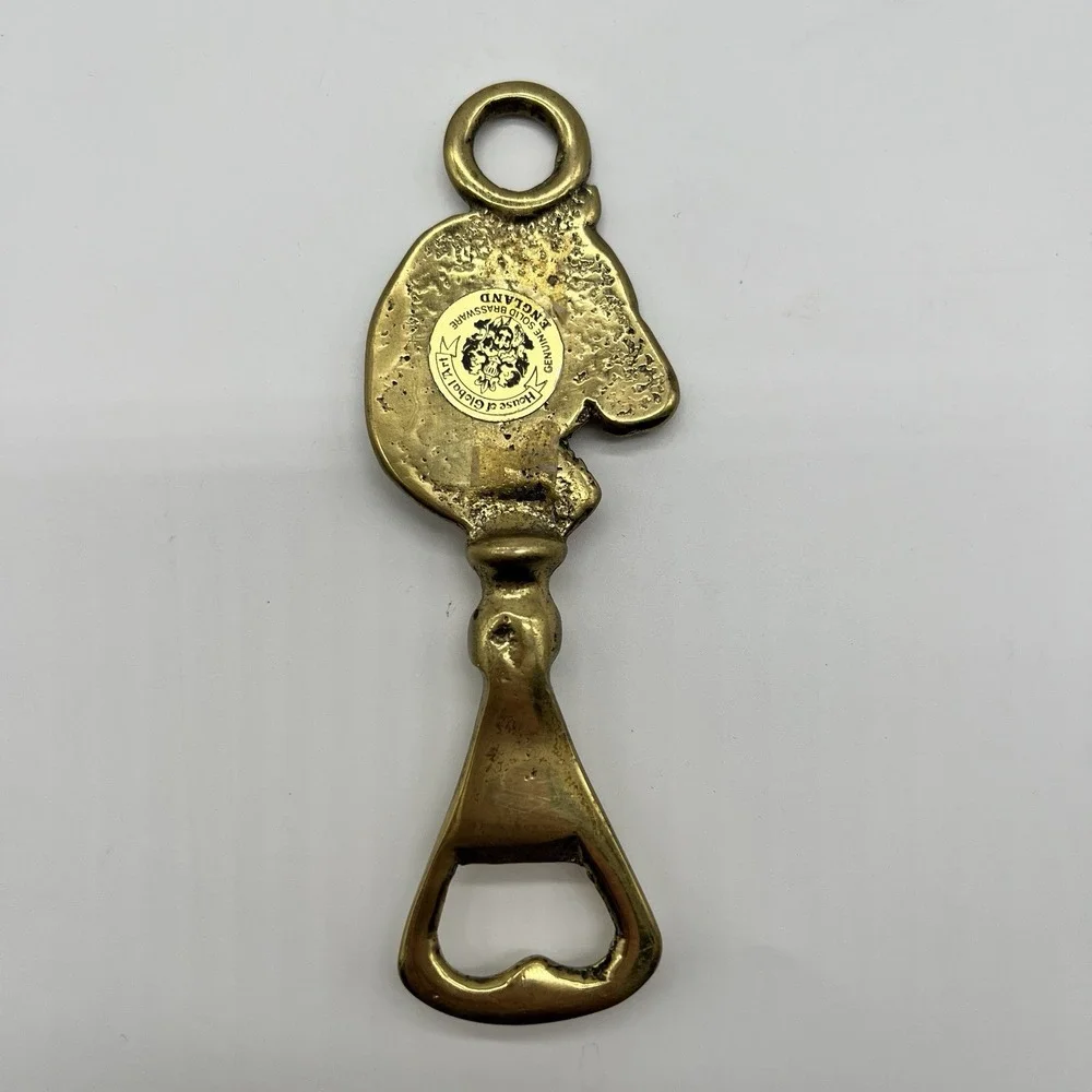 Antique House Of Global Art‎ Solid Brass Horse Head Bottle Opener Collectible